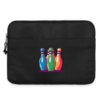 Quilles de bowling style comique - Sacoche pour ordinateur portable 15 pouces - noir - Devant