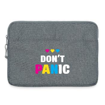 LGBT Pride Month - Keine Panik - Laptoptasche 15" - Grau meliert - Vorne
