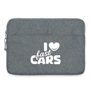 i love cars Autos Sportauto Tuner Symbol Logo icon - Laptoptasche 15" - Grau meliert - Vorne