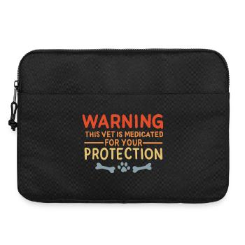 Funny veterinarian - Laptop bag 15" - black - Front