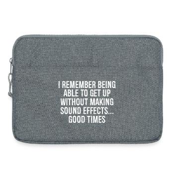 I remember being able get up without making sound - Laptop bag 15" - heather grey - Front