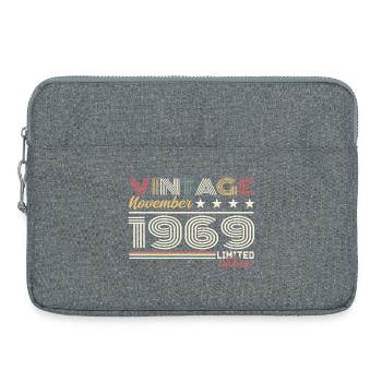 Novembre 1969 - Sacoche pour ordinateur portable 15 pouces - gris chiné - Devant