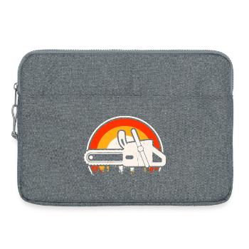  Baumpfleger Holzarbeiter Waldarbeiter Geschenk - Laptoptasche 15" - Grau meliert - Vorne