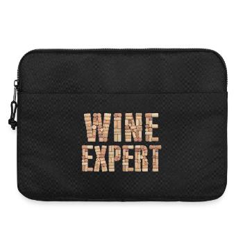 Wine Expert – Elegant Cork Design - Laptop bag 15" - black - Front