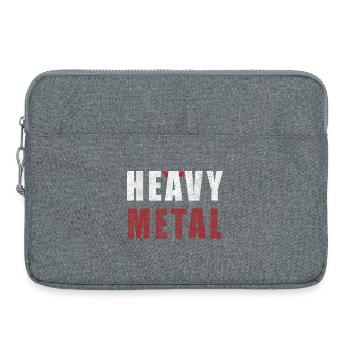 Heavy Metal Motif - Sacoche pour ordinateur portable 15 pouces - gris chiné - Devant