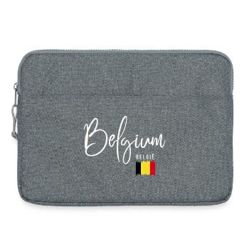 Racines belges, j’adore la Belgique - Sacoche pour ordinateur portable 15 pouces - gris chiné - Devant