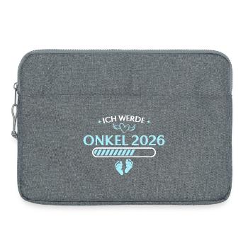Je vais annoncer la grossesse de mon oncle en 2026 - Sacoche pour ordinateur portable 15 pouces - gris chiné - Devant