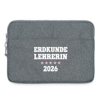 Geography Teacher 2026 Geography Teacher Geo School - Laptop bag 15" - heather grey - Front
