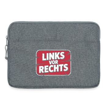 Gauche avant droite - Alerta Antifascista - Sacoche pour ordinateur portable 15 pouces - gris chiné - Devant