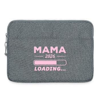 Mama 2026 Loading... - Laptoptasche 15" - Grau meliert - Vorne