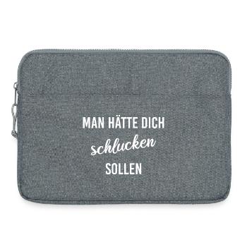 You should have been swallowed - Laptop bag 15" - heather grey - Front