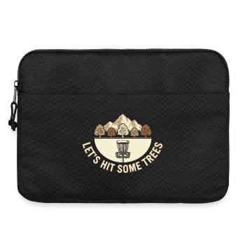 Let's Hit Some Trees – Disc Golf Vintage Design - Laptoptasche 15" - Schwarz - Vorne