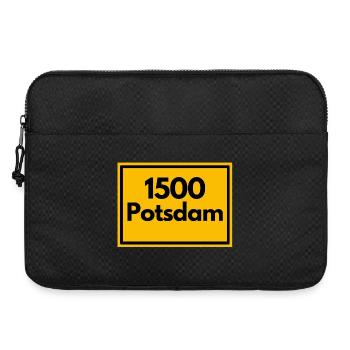  RETRO PLZ 1500 POTSDAM, DDR OSTALGIE GESCHENK - Laptoptasche 15" - Schwarz - Vorne