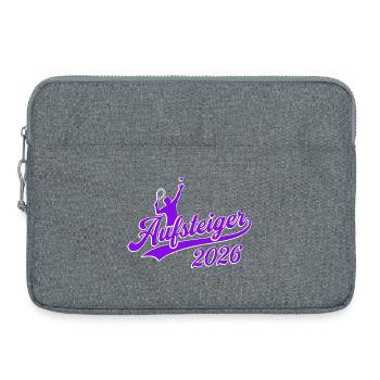 Tennis Aufsteiger 2026, Tennis Meister Mannschaft - Laptoptasche 15" - Grau meliert - Vorne