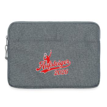 Tennis Aufsteiger 2026, Tennis Meistermannschaft - Laptoptasche 15" - Grau meliert - Vorne