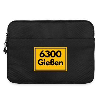 OLD POSTCODE ZIP CODE RETRO 6300 GIESSEN - Laptop bag 15" - black - Front