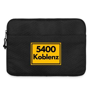 ANCIEN CODE POSTAL RÉTRO 5400 KOBLENZ ALLEMAND - Sacoche pour ordinateur portable 15 pouces - noir - Devant