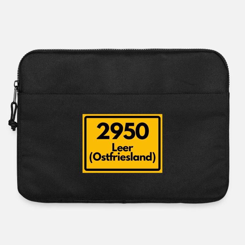 ANCIEN CODE POSTAL RÉTRO 2950 LEER EAST FRISIA - Sacoche pour ordinateur portable 15 pouces - noir