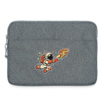 Astronaut on a pizza hunt - Laptop bag 15" - heather grey - Front