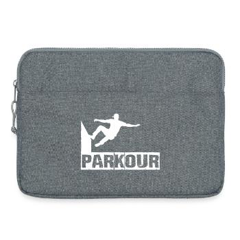 parkour - Laptop bag 15" - heather grey - Front