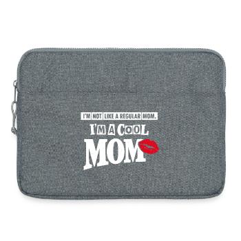 Cooles Mama-Shirt – lustiges Muttertagsgeschenk zum lustigen Kuss - Laptoptasche 15" - Grau meliert - Vorne