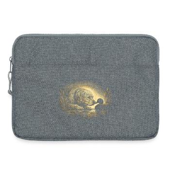 Canard Chien de chasse Canard - Sacoche pour ordinateur portable 15 pouces - gris chiné - Devant