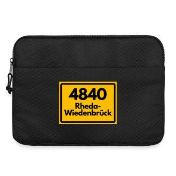 ALTE POSTLEITZAHL PLZ RETRO 4840 RHEDA-WIEDENBRÜCK - Laptoptasche 15" - Schwarz - Vorne