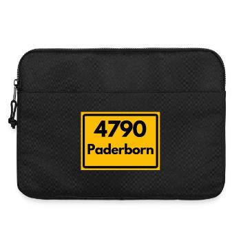 ANCIEN CODE POSTAL RETRO 4790 PADERBORN - Sacoche pour ordinateur portable 15 pouces - noir - Devant