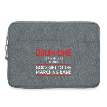 Drumsticks Schlagzeug Schlagzeuger - Laptoptasche 15" - Grau meliert - Vorne