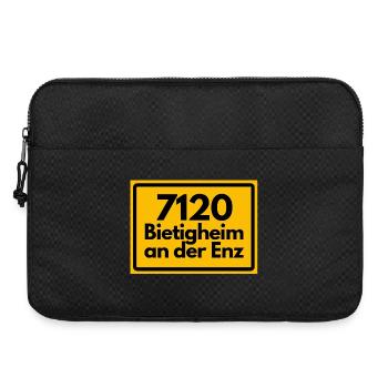 ALTE POSTLEITZAHL PLZ 7120 BIETIGHEIM AN DER ENZ - Laptoptasche 15" - Schwarz - Vorne