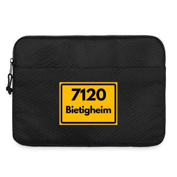 ALTE POSTLEITZAHL PLZ RETRO 7120 BIETIGHEIM HEIMAT - Laptoptasche 15" - Schwarz - Vorne