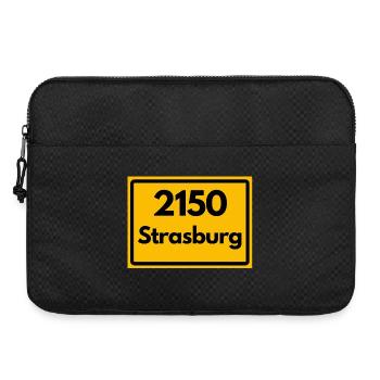 OLD POSTCODE POSTCODE RETRO 2150 STRASBURG HEIMAT - Laptop bag 15" - black - Front
