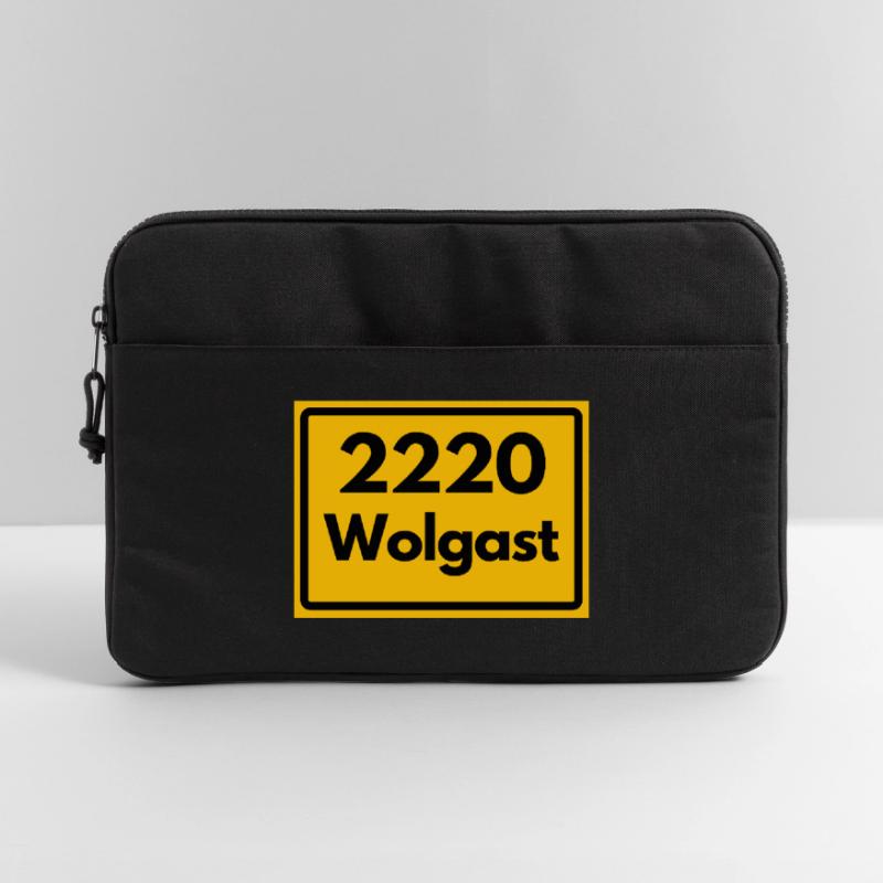 OLD POSTCODE POSTCODE RETRO 2220 WOLGAST HEIMAT Laptop bag 15"