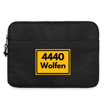 ALTE POSTLEITZAHL PLZ 4440 WOLFEN HEIMATSTOLZ - Laptoptasche 15" - Schwarz - Vorne