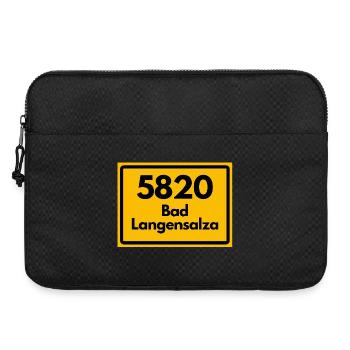 ALTE POSTLEITZAHL 5820 BAD Langensalza RETRO  - Laptoptasche 15" - Schwarz - Vorne