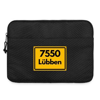 ALTE POSTLEITZAHL PLZ RETRO 7550 LÜBBEN - Laptoptasche 15" - Schwarz - Vorne