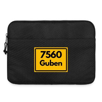 ALTE POSTLEITZAHL PLZ RETRO 7560 GUBEN - Laptoptasche 15" - Schwarz - Vorne
