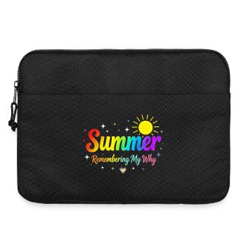 L’été se souvenant de mon pourquoi - Sacoche pour ordinateur portable 15 pouces - noir - Devant
