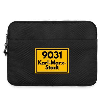 9031 KARL-MARX-STADT OSTALGIE ALTE POSTLEITZAHL - Laptoptasche 15" - Schwarz - Vorne