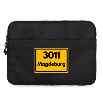 3011 MAGDEBURG DDR RETRO HEIMATSTOLZ OSTALGIE - Laptoptasche 15" - Schwarz - Vorne