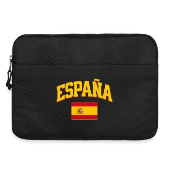 Spain Football Lover Retro Sports Design - Laptop bag 15" - black - Front