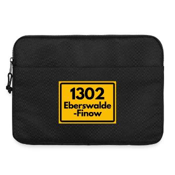 ALTE POSTLEITZAHL 1302 EBERSWALDE-FINOW OSTALGIE - Laptoptasche 15" - Schwarz - Vorne