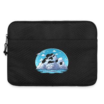 Île des Nuages au bord de la mer - Sacoche pour ordinateur portable 15 pouces - noir - Devant