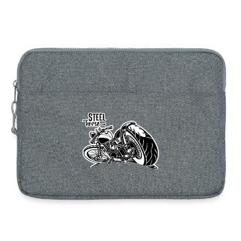 0894 STEEL HORSE - Laptop bag 15" - heather grey - Front