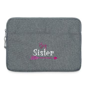 Grande Sœur Palette Rose Glitter - Sacoche pour ordinateur portable 15 pouces - gris chiné - Devant