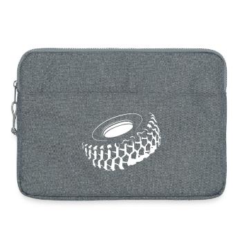 strongman symbol tire present Reifen tractor icon - Laptoptasche 15" - Grau meliert - Vorne