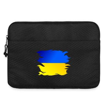 Ukraine Flagge Fahne - Laptoptasche 15" - Schwarz - Vorne
