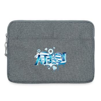 maritime sailor's greeting lettering Ahoi Graffiti - Laptop bag 15" - heather grey - Front