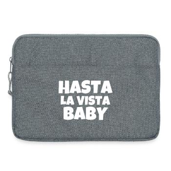 hasta la vista baby, film, cinéma - Sacoche pour ordinateur portable 15 pouces - gris chiné - Devant