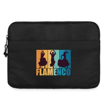 Flamenco Tänzerin Vintage Retro Tanz Geschenk - Laptoptasche 15" - Schwarz - Vorne